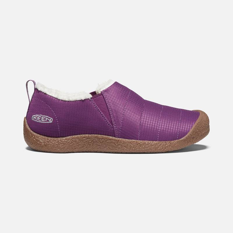 Keen Howser II Hausschuhe Damen DE-12976 Wood Violet/Plum Purple - Keen Damenschuhe Lila